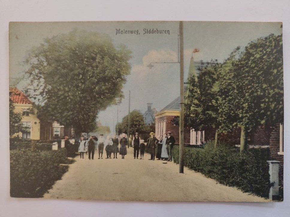 Oude ansichtkaart Molenweg, Siddeburen (voor 1920), Ophalen of Verzenden, Voor 1920, Ongelopen, Groningen