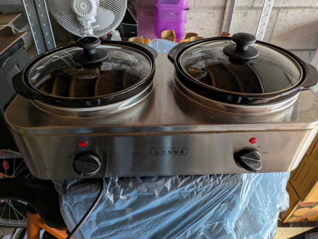 Bijna nieuwe prima donna dubbele slowcooker, Ophalen, Zo goed als nieuw