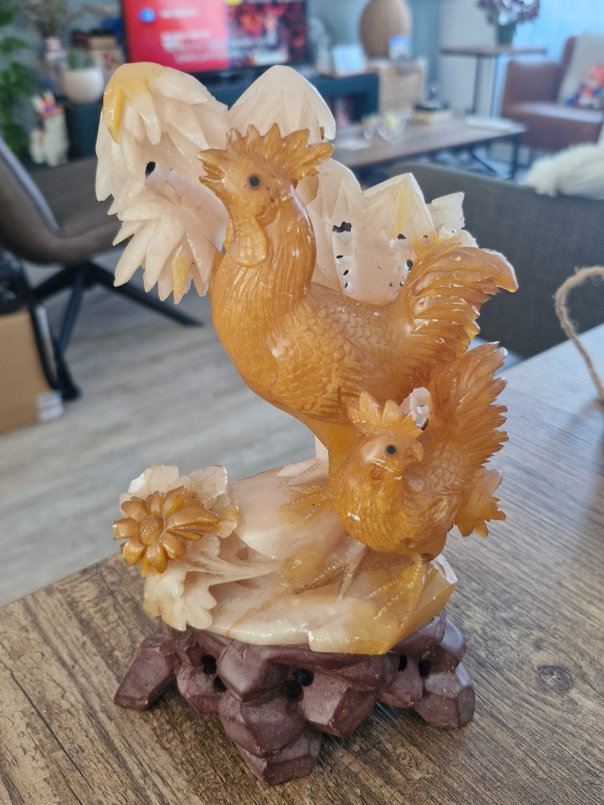 Chinese Fengshui-sculptuur van Hanen, Ophalen of Verzenden, Mens