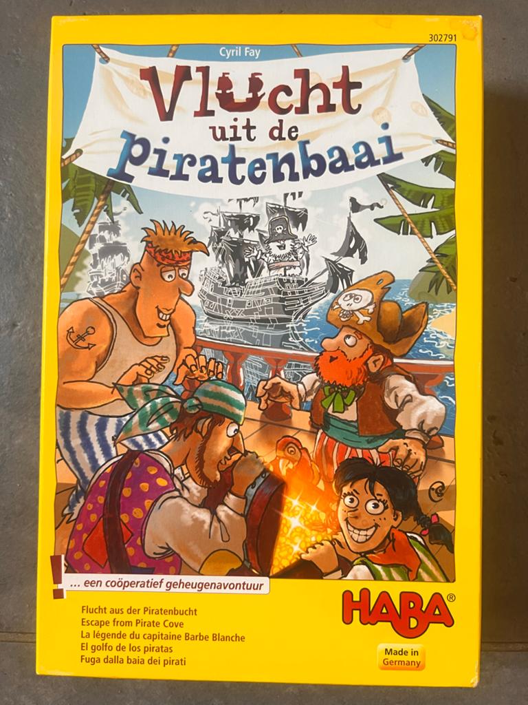 Vlucht uit de Piratenbaai - Coöperatief geheugenavontuur, Drie of vier spelers, Ophalen of Verzenden, Gebruikt
