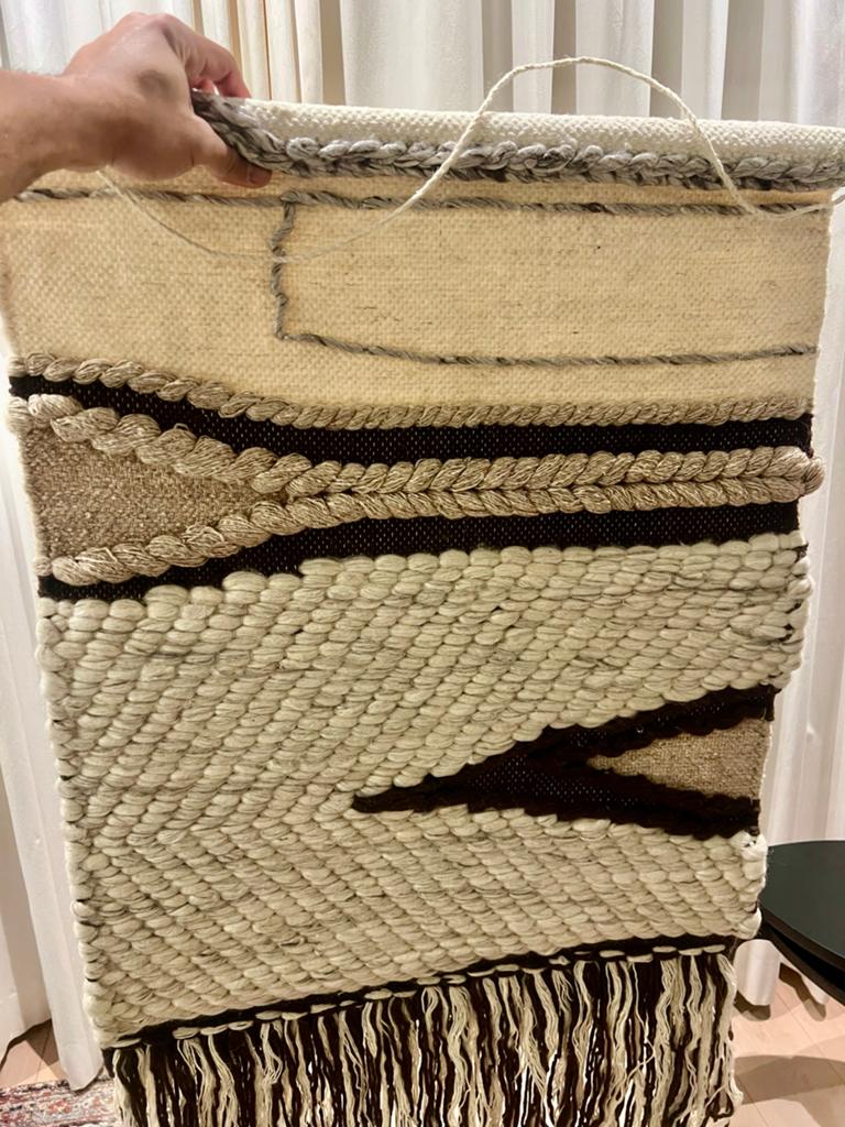 Macrame wandkleed 60x123cm - Nieuw, neutrale kleuren, Huis en Inrichting, Beige, Boho, Nieuw, Ophalen of Verzenden