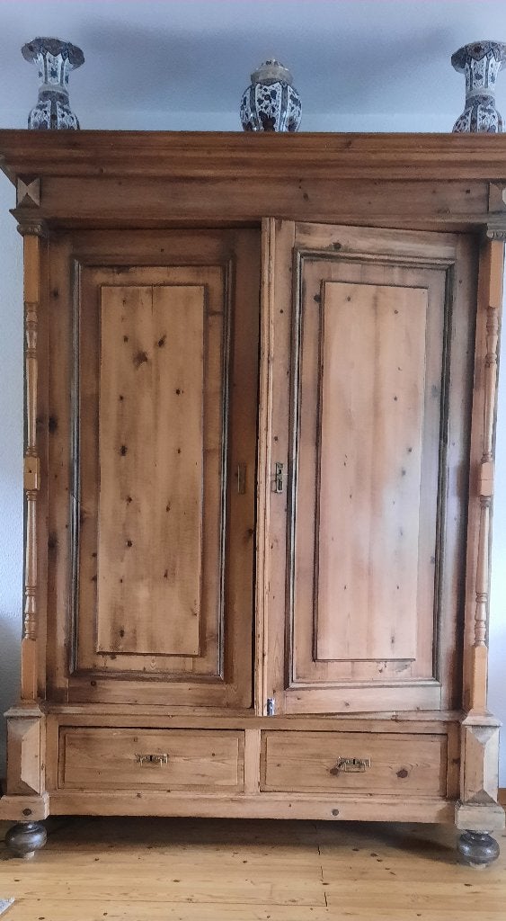 antieke Biedermeier kast, Ophalen, Gebruikt, Met deur(en), 150 tot 200 cm