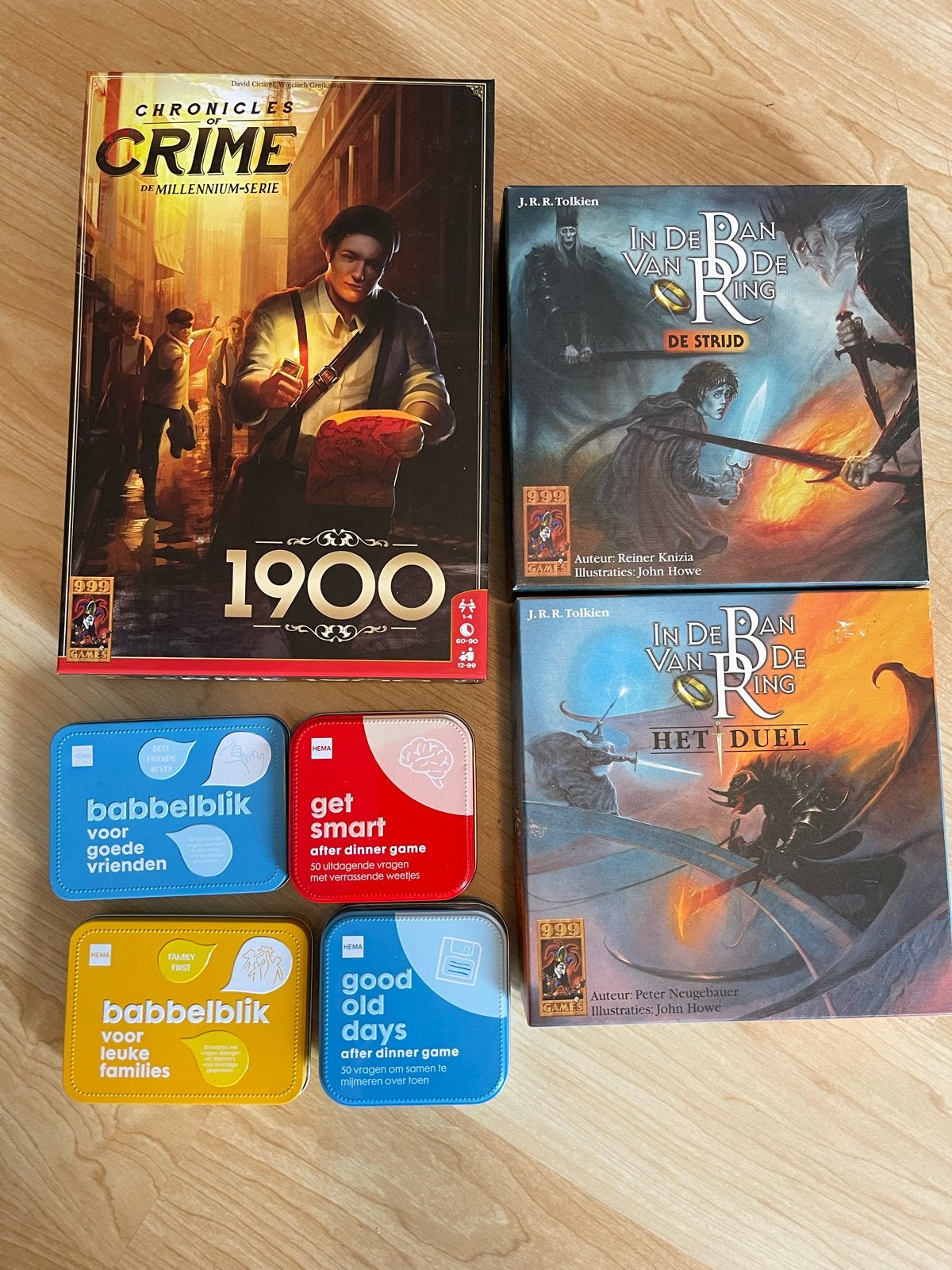 Bordspellen: Chronicles of Crime, In de Ban van de Ring, Bab, Hobby en Vrije tijd, Gezelschapsspellen | Bordspellen, Een of twee spelers