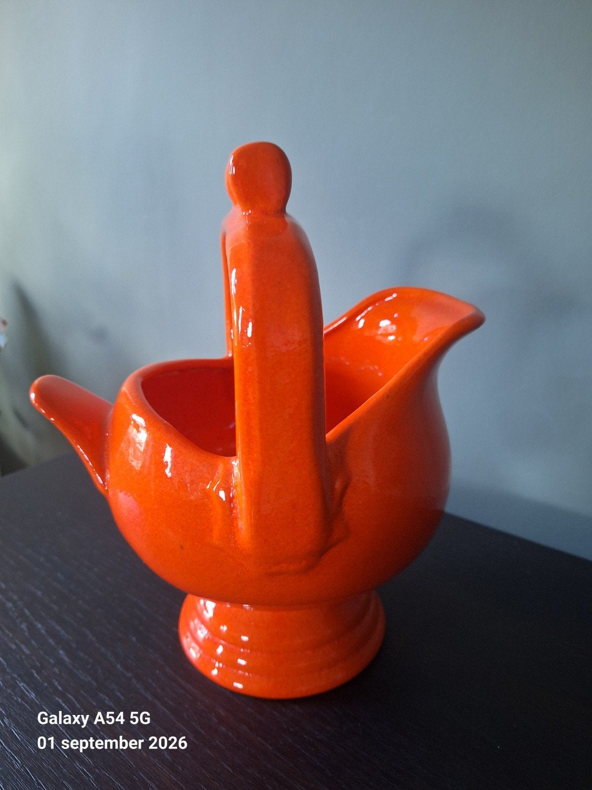 Retro vintage vaas oranje jaren 70, Ophalen, Oranje