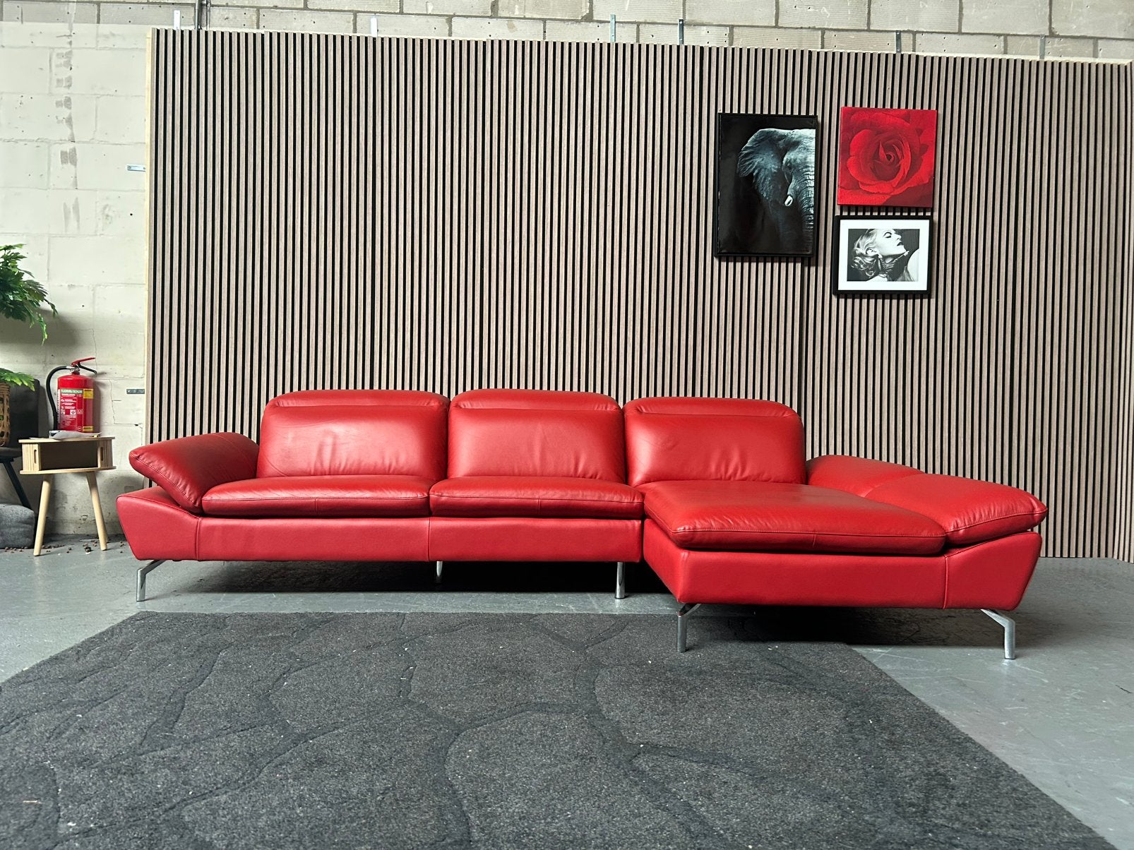 GRATIS LEVERING Loungebank Montel Leer 300X161 GEREINIGD, Hoekbank, 300 cm of meer, Leer, Ophalen of Verzenden