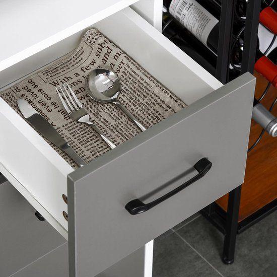 Keukenkast – Opbergkast – Keukenbuffet – Kast Met Laden, Corvance B.V., Verzenden, Nieuw, Corvancebol@gmail.com