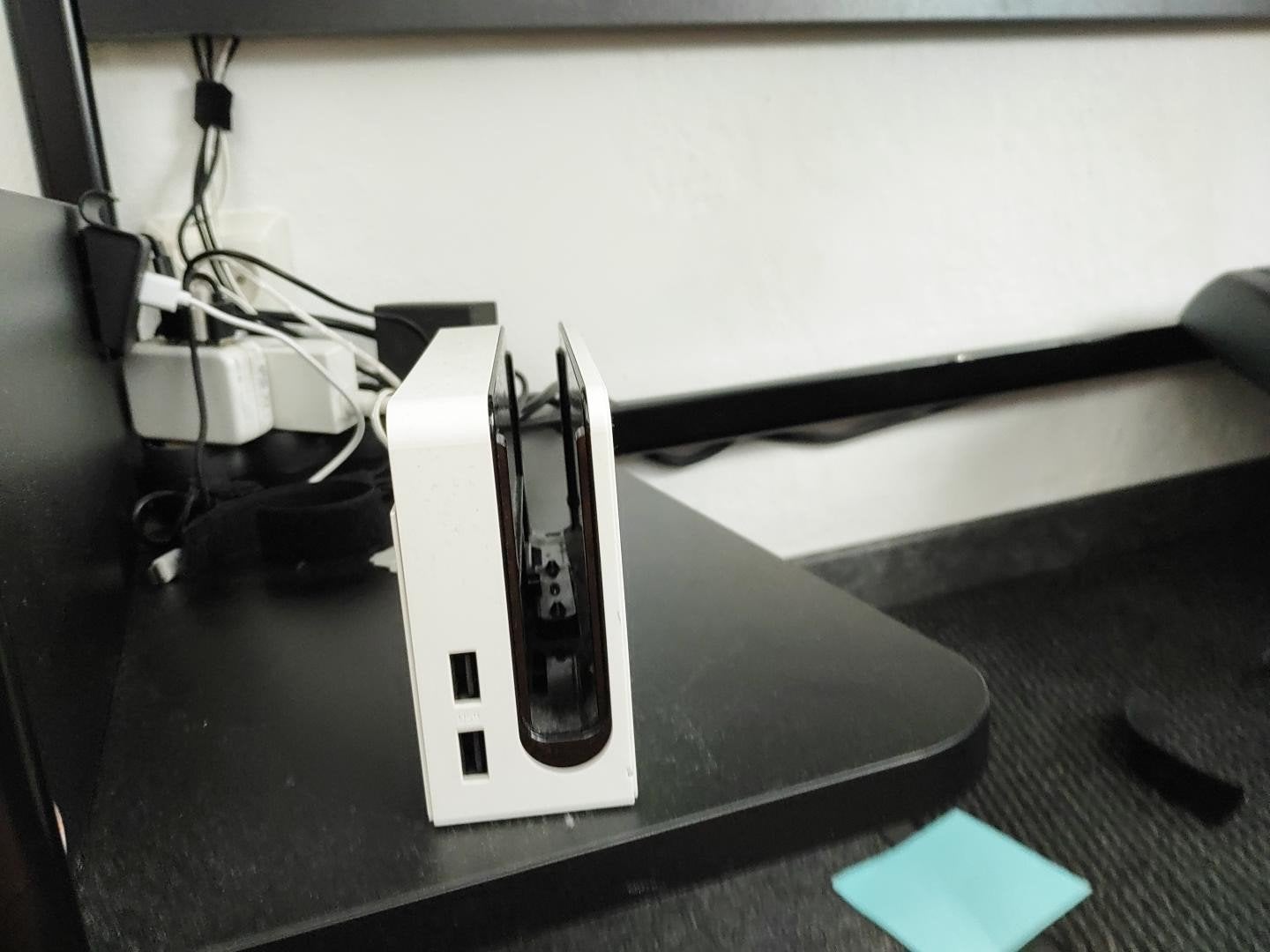 Nintendo Switch OLED Dock - Wit (Splatoon 3 editie), Ophalen of Verzenden, Zo goed als nieuw, Zonder controller, Switch OLED