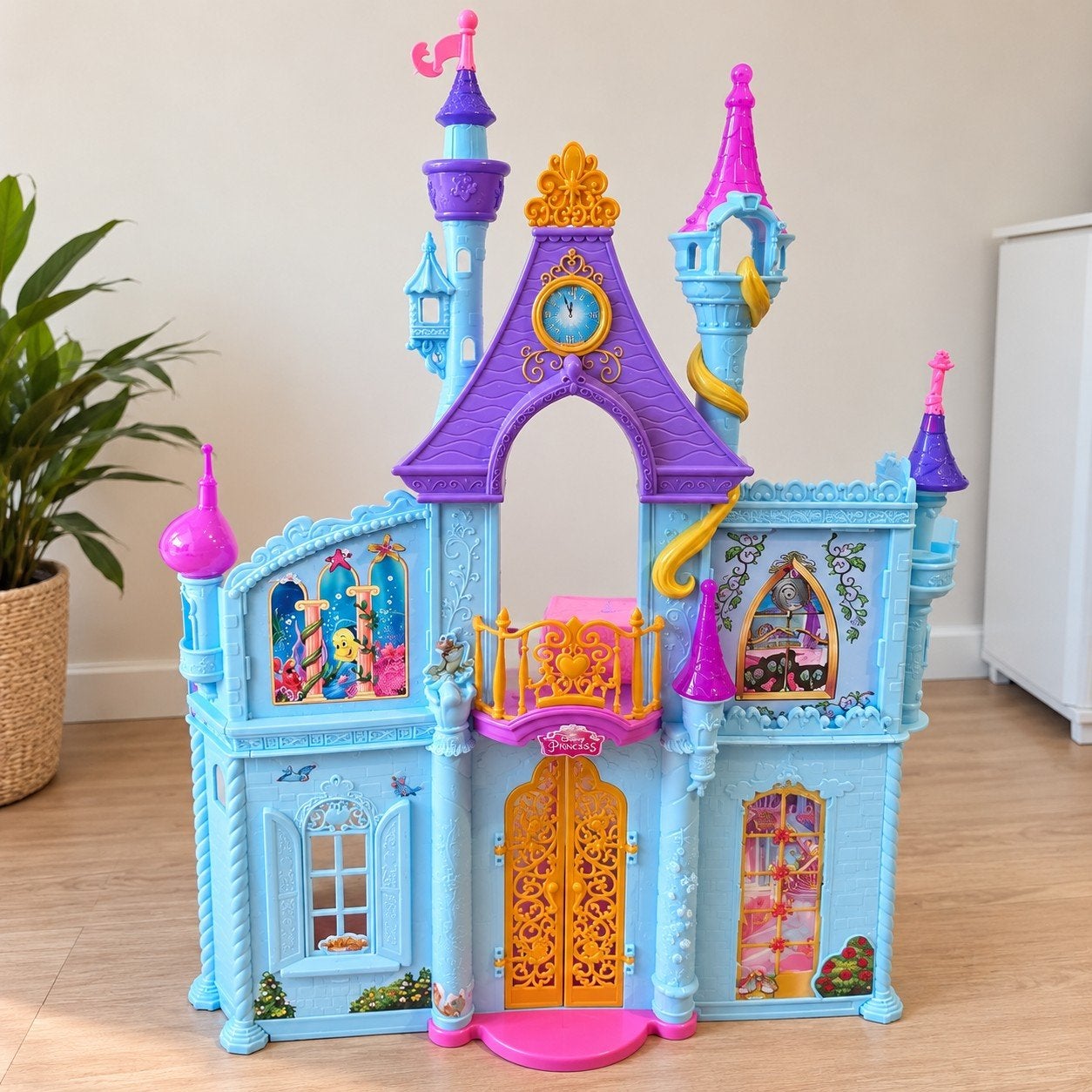 Groot Disney Princess Kasteel Poppenhuis Barbie formaat, Ophalen of Verzenden, Gebruikt, Poppenhuis