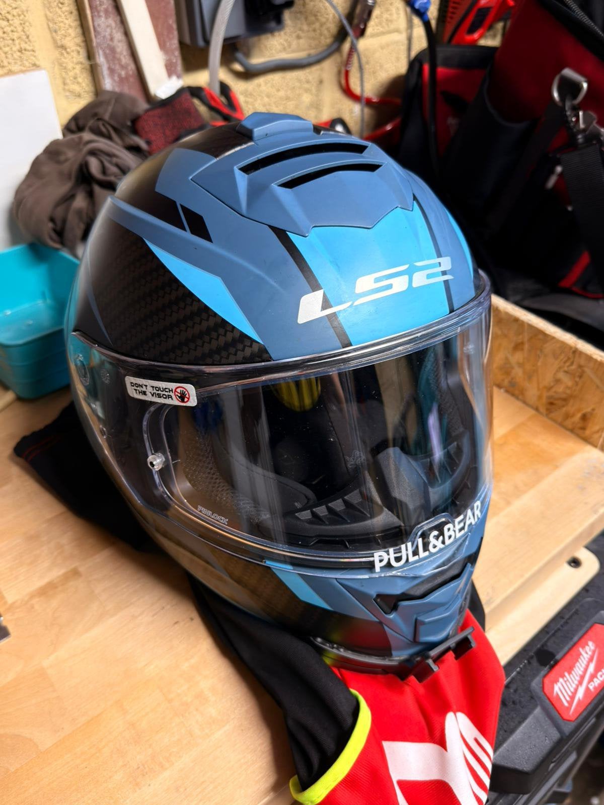 Motorhelm maat L, Motoren, Kleding | Motorhelmen, Ophalen, Tweedehands, Integraalhelm, Overige merken