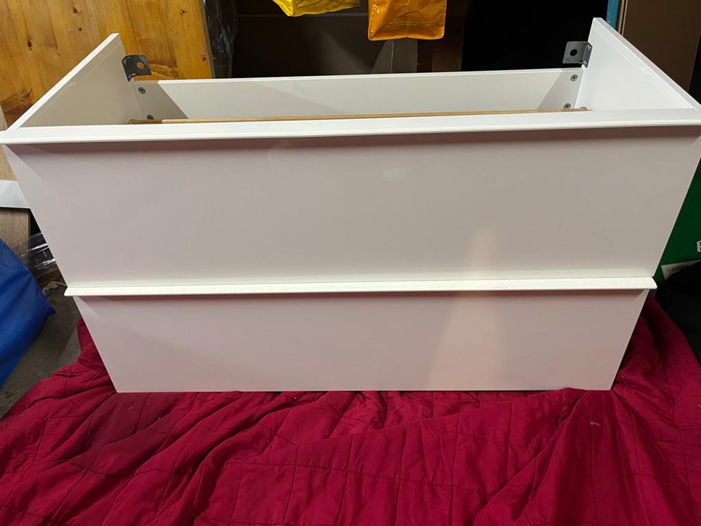 IKEA Angsjon badkamer meubel 100 cm breed, Huis en Inrichting, Badkamer | Badkamermeubels, Ophalen, 100 tot 150 cm, Zo goed als nieuw