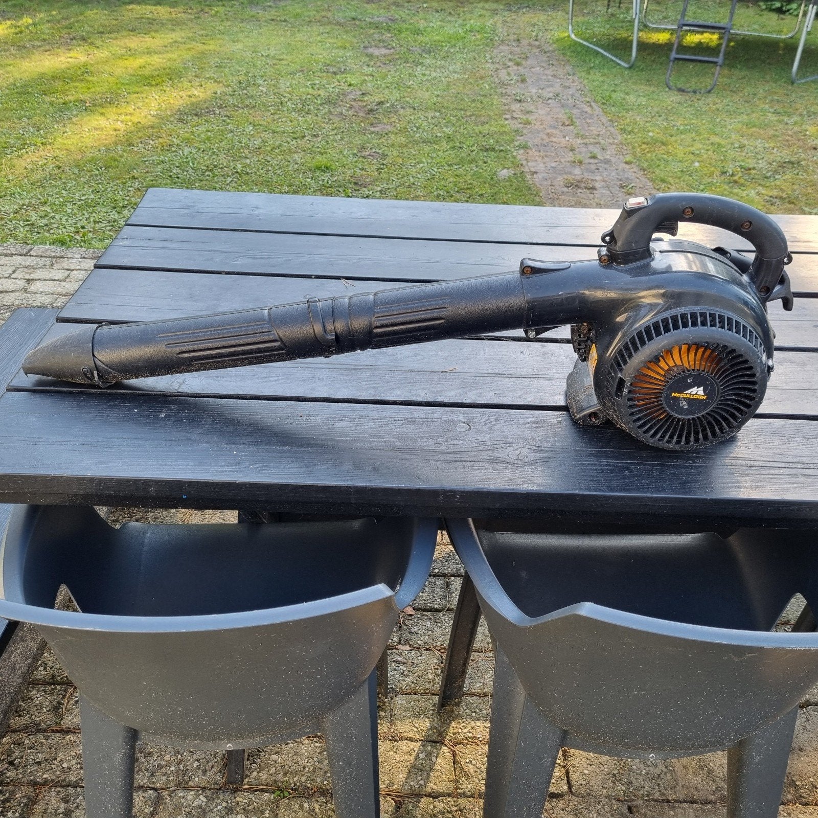 bladblazer, Tuin en Terras, Bladblazers, Ophalen, Benzine, Gebruikt, Handgedragen