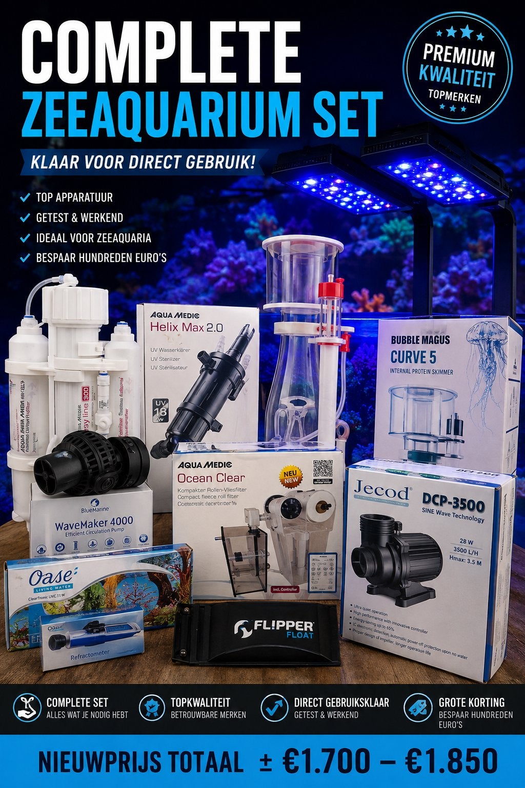 Zoutwater aquarium apparatuur, Ophalen of Verzenden