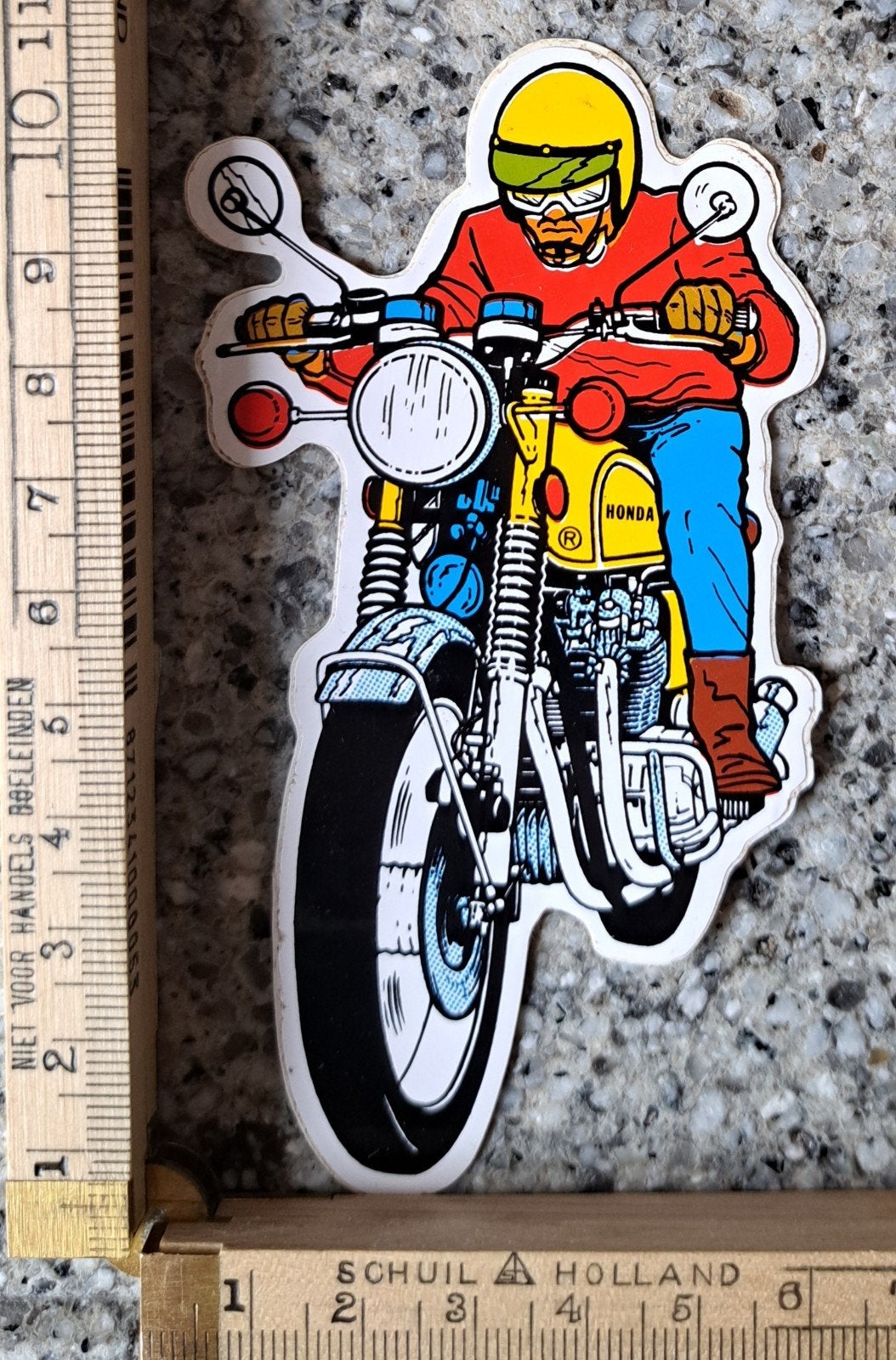 Vintage sticker Motor Honda merk logo strip, Ophalen of Verzenden, Zo goed als nieuw, Auto of Motor