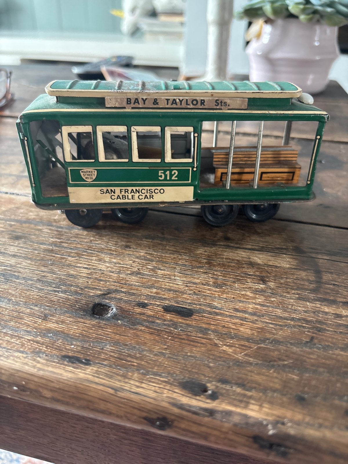 Vintage San Francisco Cable Car Speelgoed (Tin), Ophalen, Gebruikt
