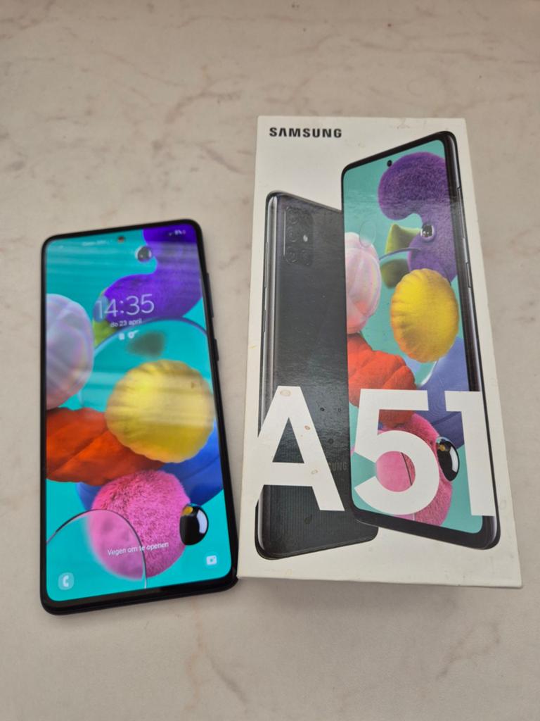 Samsung Galaxy A51, Telecommunicatie, Mobiele telefoons | Samsung, Ophalen, Zwart, Zo goed als nieuw, 128 GB
