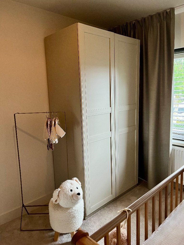 IKEA Flisberget deur lichtbeige 50x195cm, Ophalen, 50 tot 100 cm, Zo goed als nieuw, Minder dan 25 cm