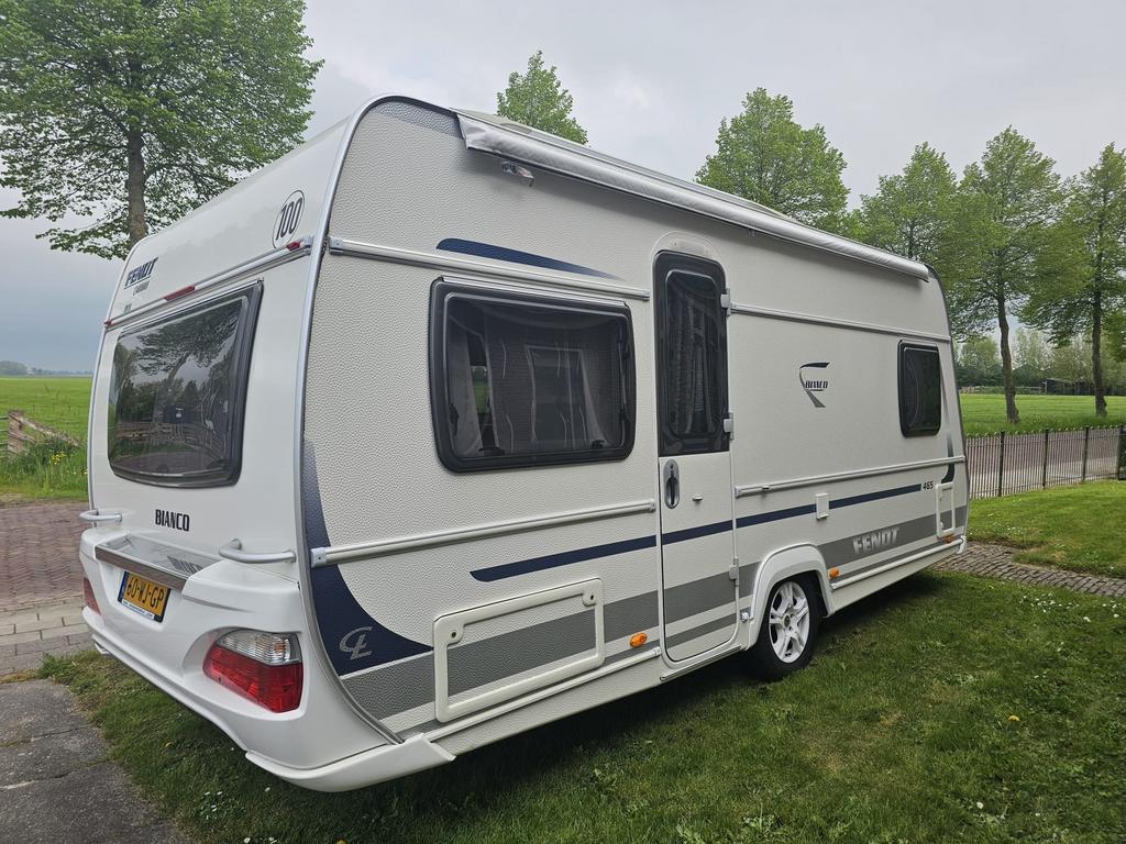 Fendt Bianco 465 SFB Mover Luifel, Caravans en Kamperen, Kachel, Rondzit, Frans bed, Particulier