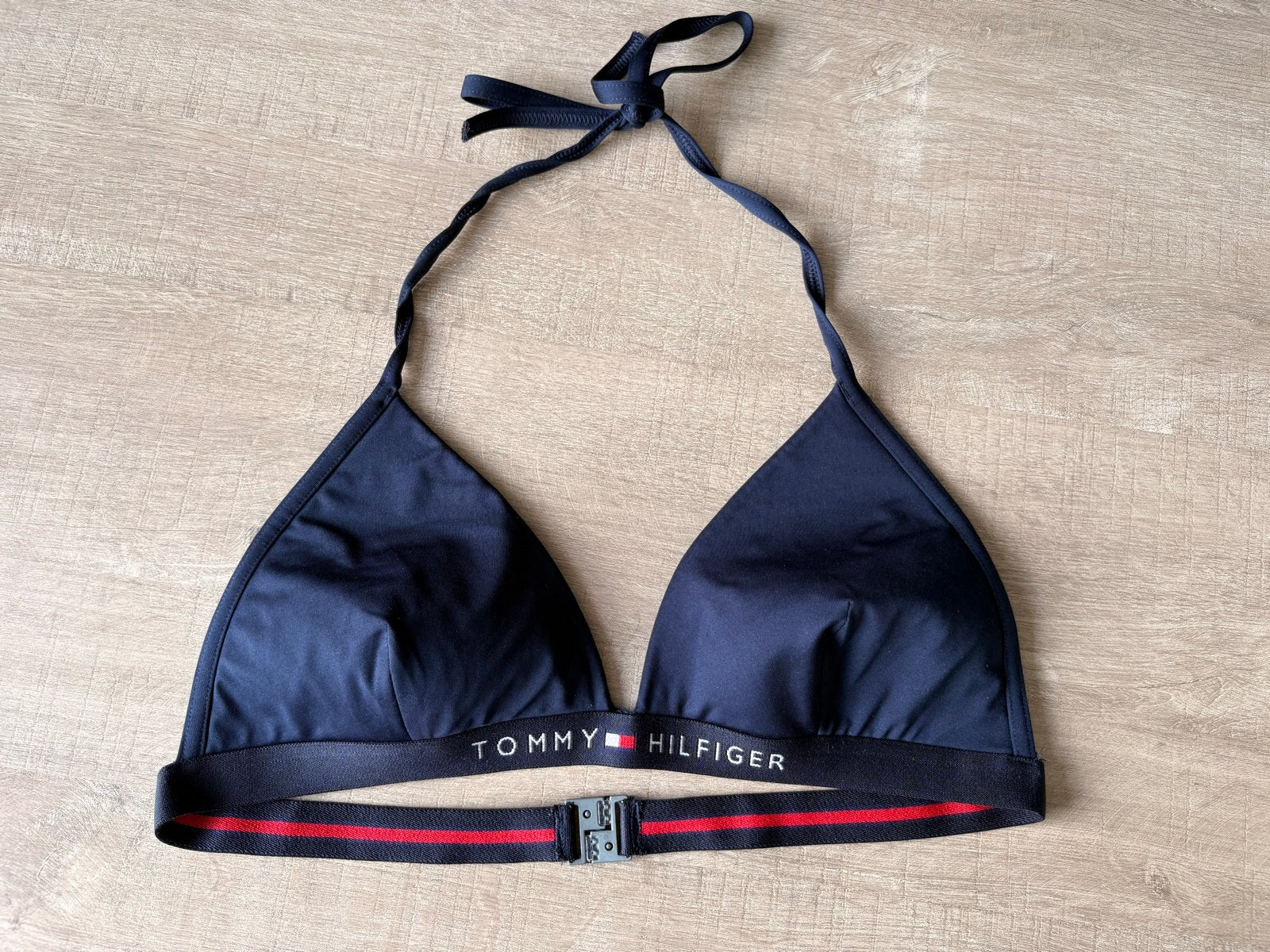 Tommy Hilfiger bikinitop maat L, Ophalen of Verzenden, Zo goed als nieuw, Blauw, Bikini