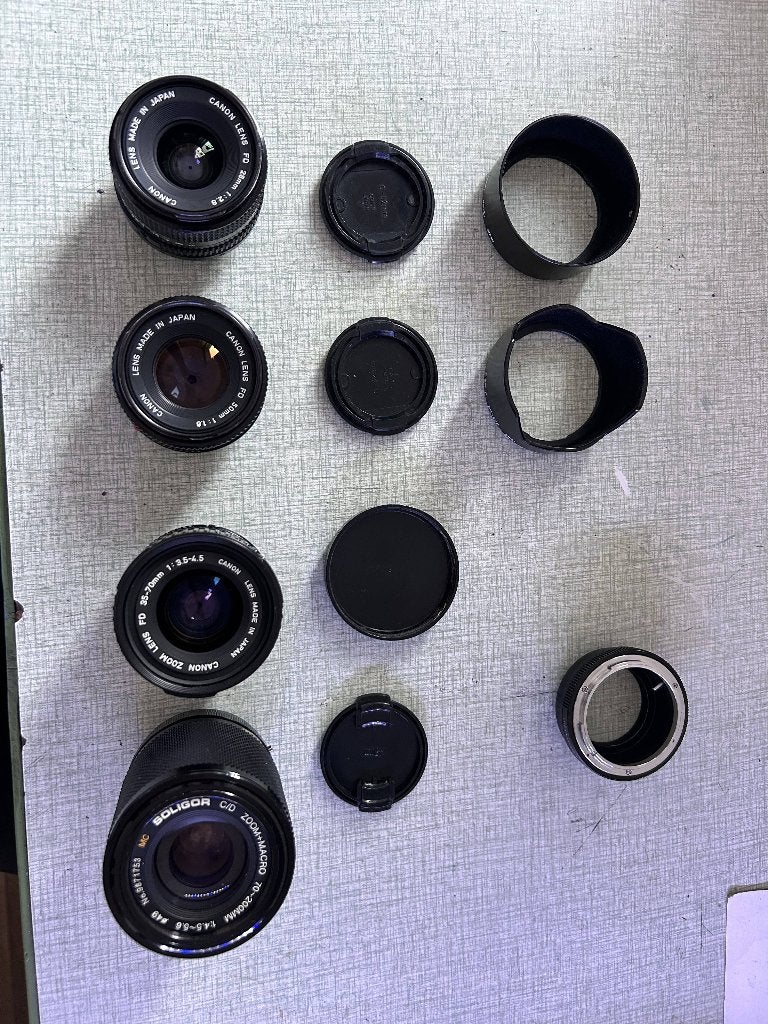canon FD lenzen set 28, 50, 35-70 en tele, Audio, Tv en Foto, Fotografie | Lenzen en Objectieven, Ophalen of Verzenden, Standaardlens