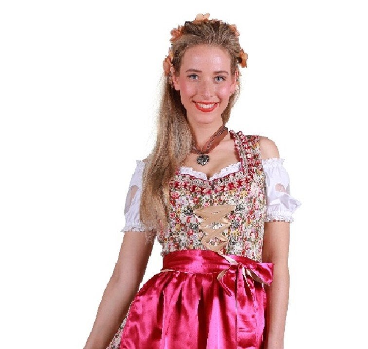 Dirndl Lisa-Marie Roze Jurk-Schort maat 54, Ophalen, Thetru, Maat 46/48 (XL) of groter, Kleding
