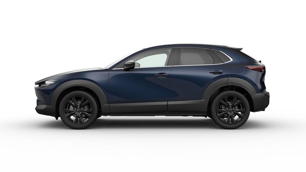 Mazda CX-30 2.5 e-SkyActiv-G M AUTOMAAT Hybrid Homura NAVI |, Auto's, Zwart, 4 cilinders, Blauw, Overige brandstoffen