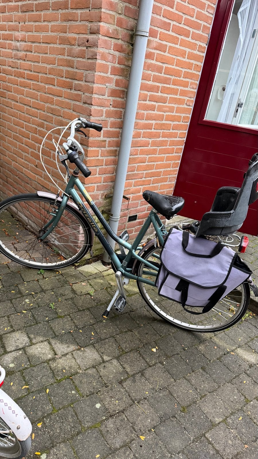 Gazelle damesfiets met kinderzitje en fietstassen, Fietsen en Brommers, Ophalen, Velgrem, Versnellingen, Gazelle