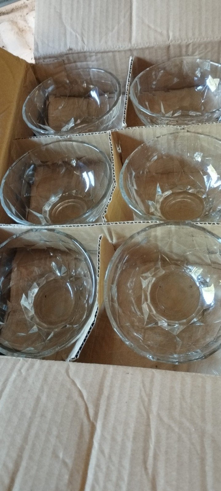 Set van 24 glazen schaaltjes - Diamond Mini - nieuw, Ophalen, Nieuw, Overige merken, Glas
