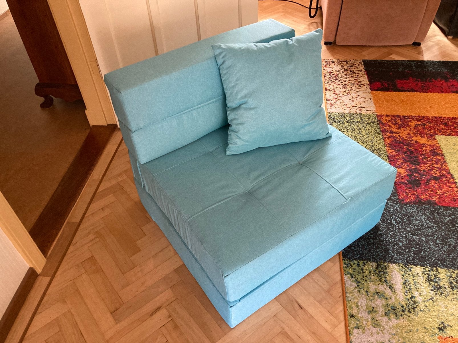 Slaapstoel, logeerbed, Ophalen, 190 cm of minder, Zo goed als nieuw, Eenpersoons