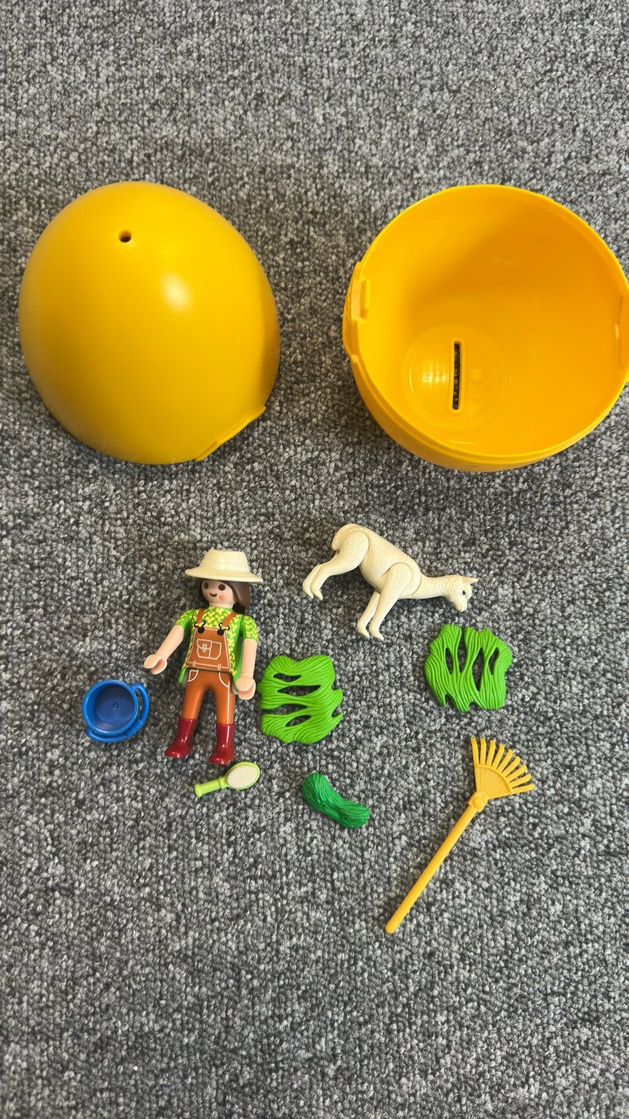 Playmobil Verrassingsei met Alpaca en Tuinier, Complete set, Overige typen, Ophalen of Verzenden, Zo goed als nieuw