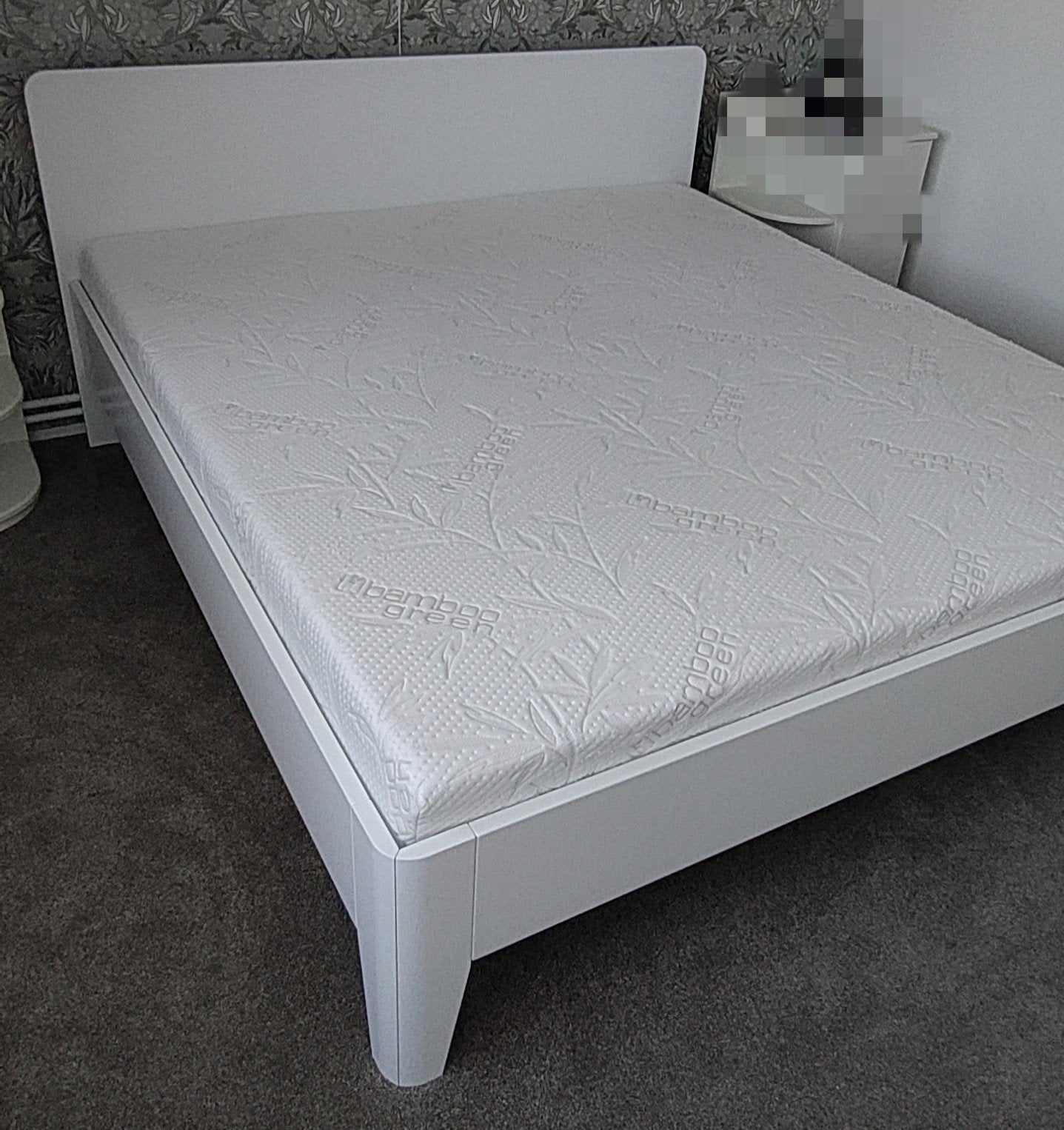 bed en matras, Huis en Inrichting, Ophalen, Overige materialen, Gebruikt, Tweepersoons