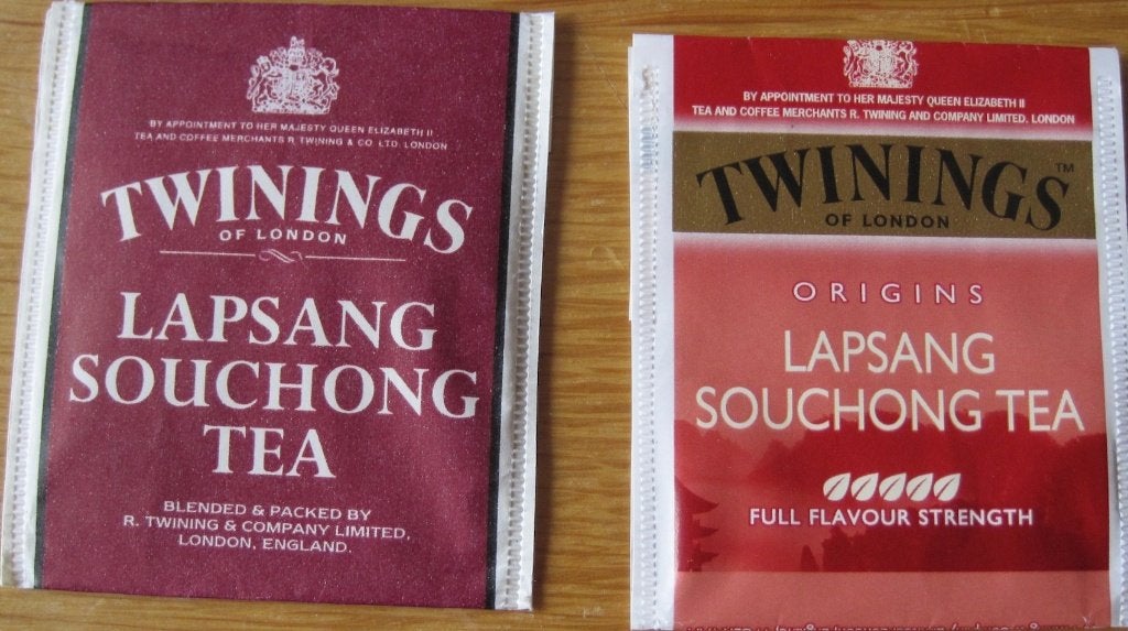 Twee theezakjes van Twinings lapsang souchong tea, Verzenden, Theezakje(s)