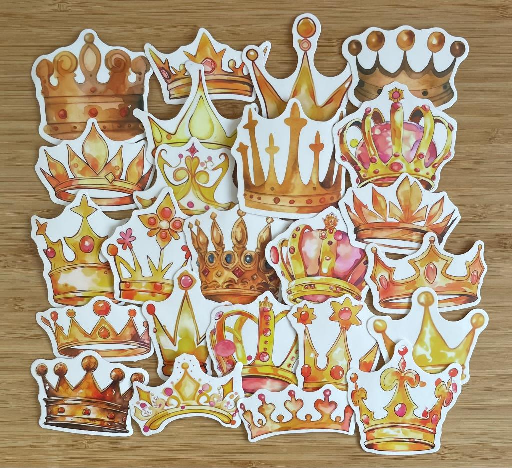 Prinsessen kroontjes stickers, Verzenden, Nieuw, Meerdere stickers
