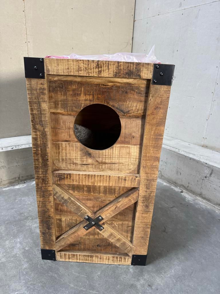 Krab meubel Mangohout afm: 90x 50x 50 cm met 3 ligplaatsen, Dieren en Toebehoren, Ophalen of Verzenden, Krabpaal