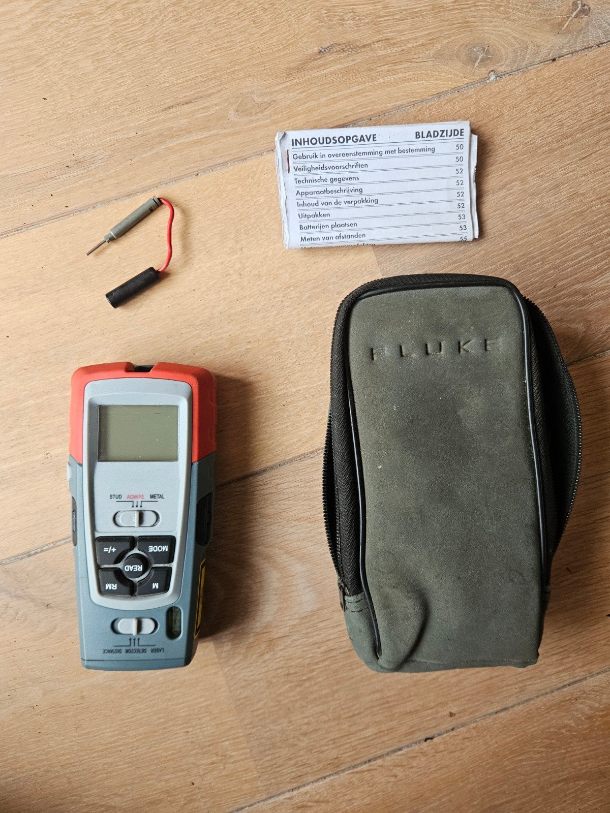 Powerfix PMDL 5 A1 Laser Afstandsmeter en Detector, Doe-het-zelf en Verbouw, Ophalen, Zo goed als nieuw, Afstand