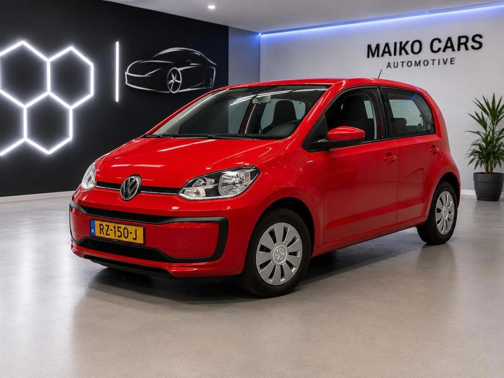 Volkswagen Up! 1.0 up!Automaat|Achteruitrijcamera|NL AUTO& N, Stof, Gebruikt, Origineel Nederlands, Grijs