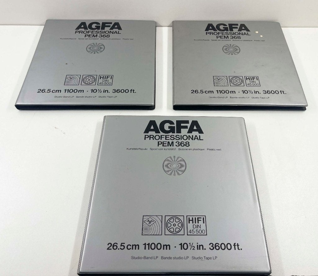 3x AGFA Professional PEM 368 Studio-Band LP (per stuk €60), Audio, Tv en Foto, N, N, Agfa, Ophalen of Verzenden