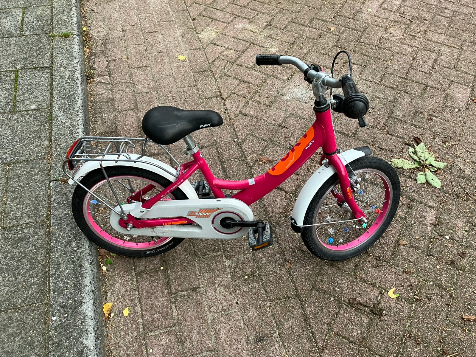 Puky kinderfiets meisjesfiets 16 inch, Ophalen, Gebruikt, Terugtraprem, 16 tot 20 inch