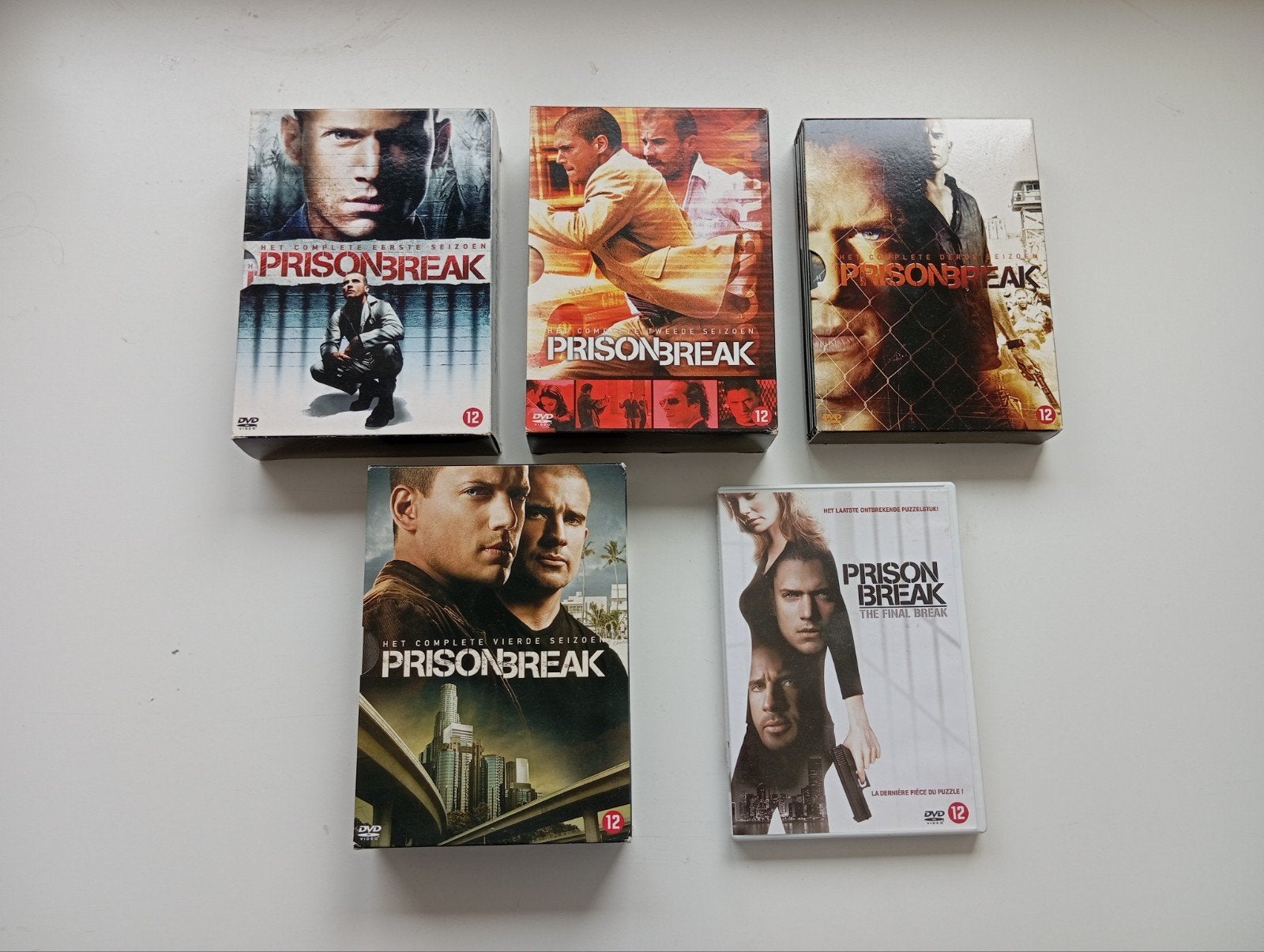 Prison Break Seizoen 1-4 + The Final Break DVD, Engels, Ophalen of Verzenden, Vanaf 12 jaar, Inclusief doosje