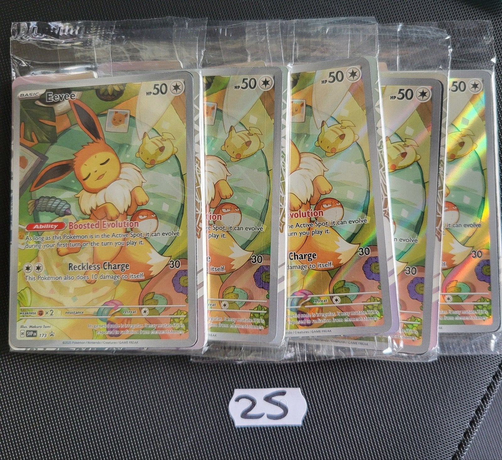 5 Verzegelde Promo Eevee Prismatic Pokémon Kaarten, Ophalen of Verzenden, Nieuw, Meerdere kaarten, Foil