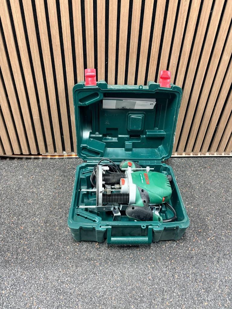 Bosch Groen POF 1400 ACE bovenfrees | 1400w | ZGAN, Doe-het-zelf en Verbouw, ., Ophalen of Verzenden, Zo goed als nieuw, Bovenfrees