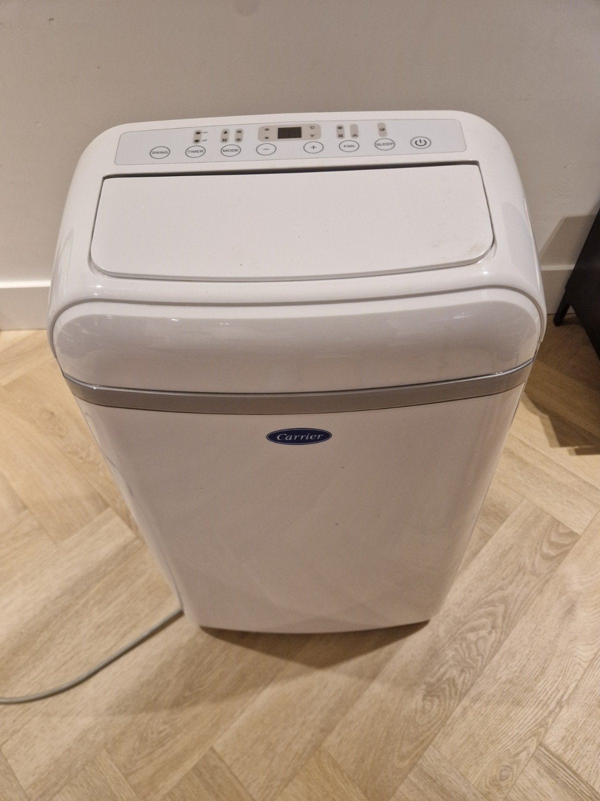 Carrier Mobiele Airco 3.5kW Koelen en Ontvochtigen, Witgoed en Apparatuur, Ophalen, 3 snelheden of meer, Zo goed als nieuw, Koelen en Ontvochtigen