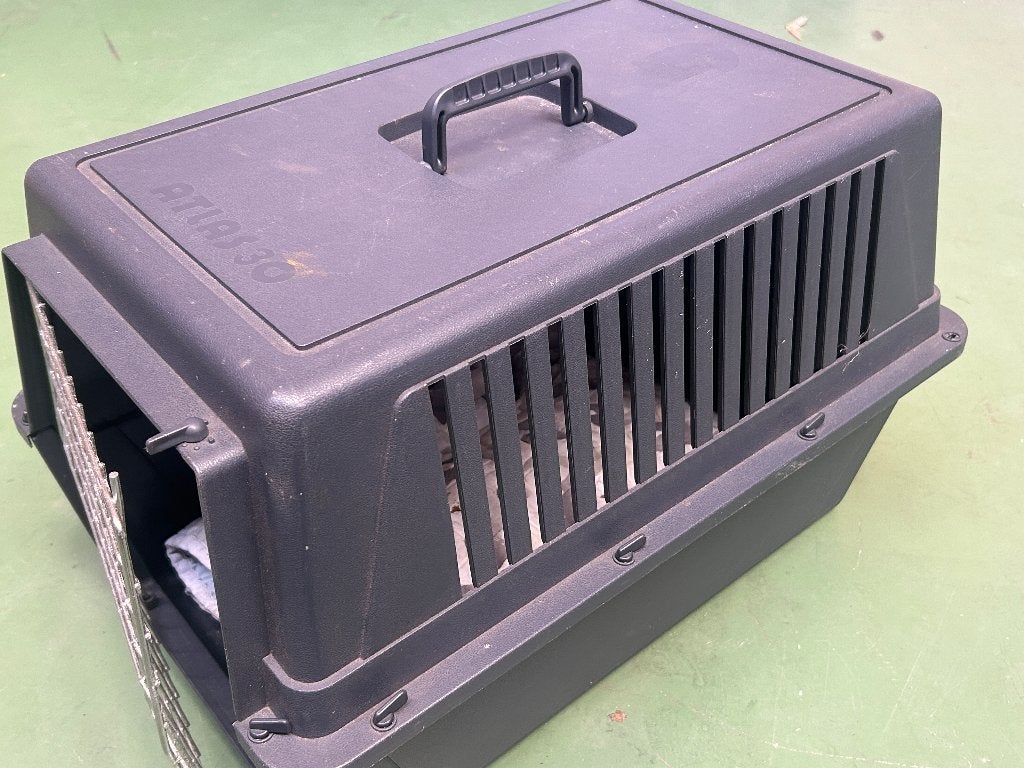 katten vervoerbox, Ophalen, Gebruikt