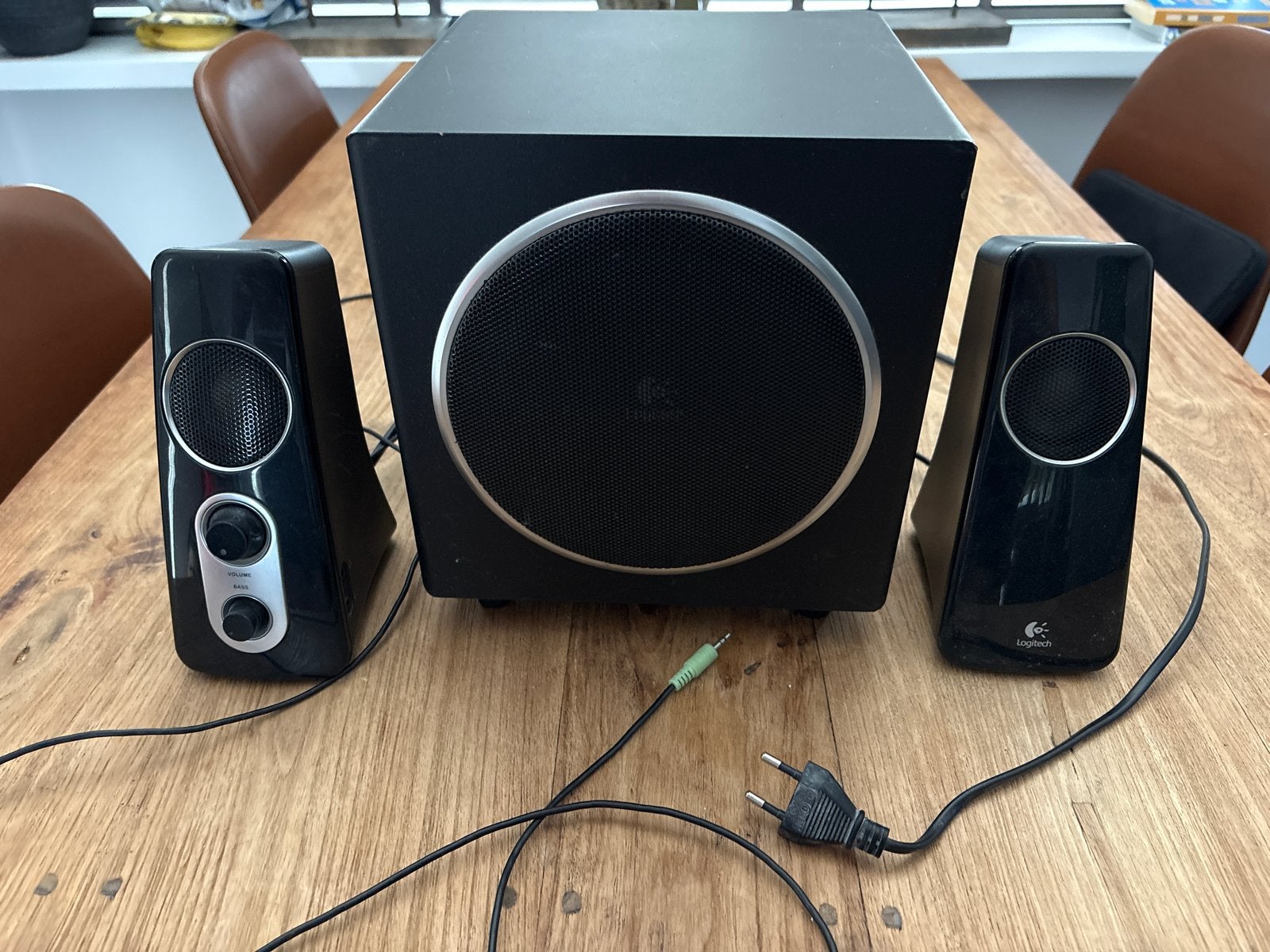 Logitech 2.1 Luidsprekerset met Subwoofer, Computers en Software, Pc speakers, Ophalen, Gebruikt, Audiokanaal 2.1