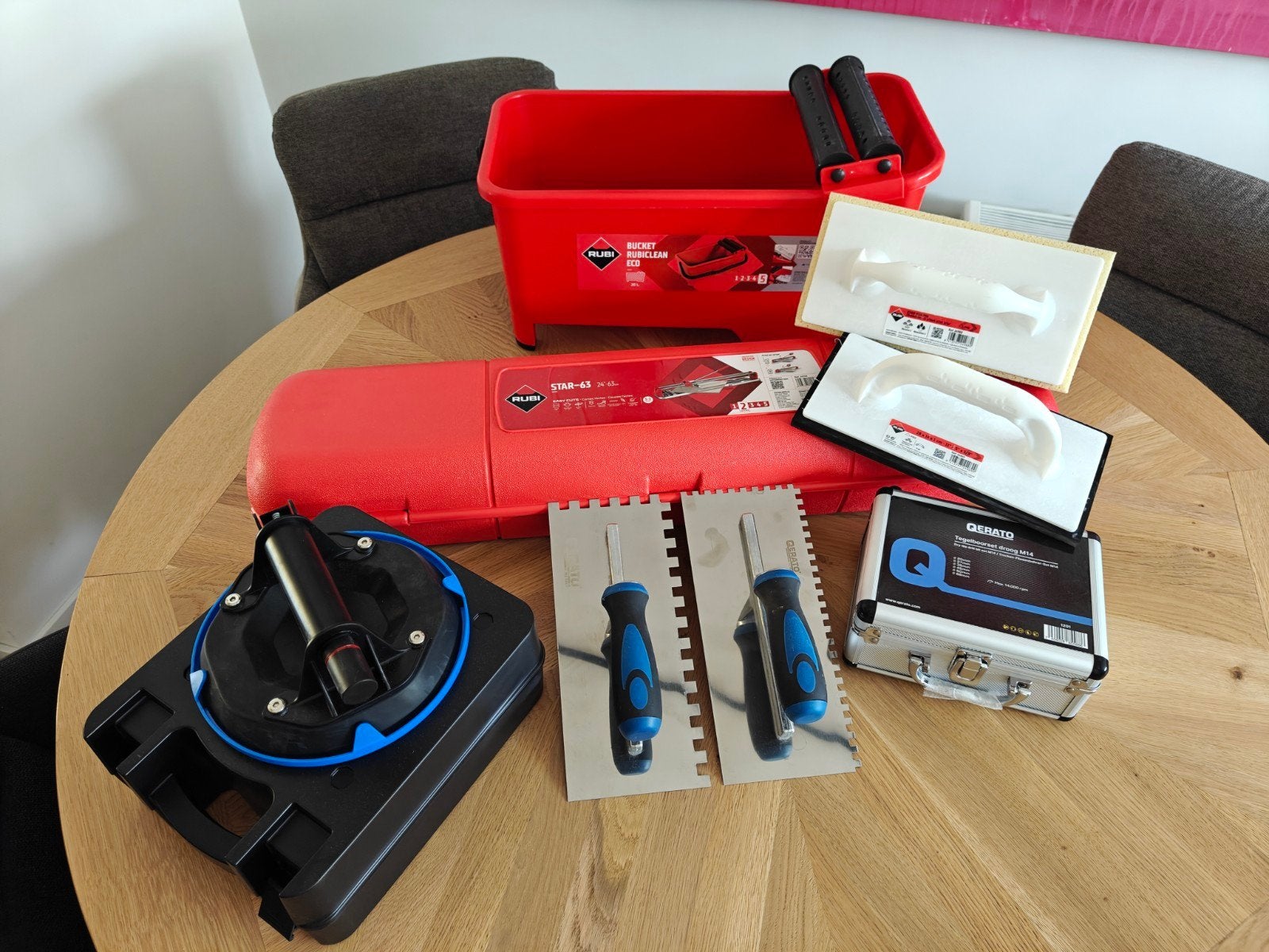 Tegelsnijder Rubi. Complete Set tegelen, Ophalen, 60 cm of meer, Overige typen, Zo goed als nieuw
