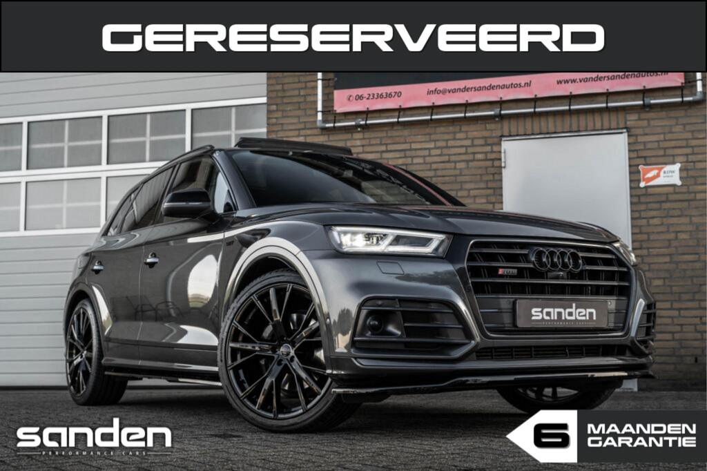 Audi SQ5 3.0 TFSI Quattro|37dkm|Pano|Stoelvent.|B&O|Luchtv., Automaat, Zwart, 2995 cc, Leder