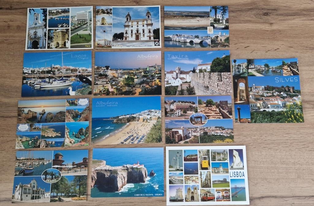 13x Ansichtkaart Portugal, Ophalen of Verzenden, 1980 tot heden, Overig Europa