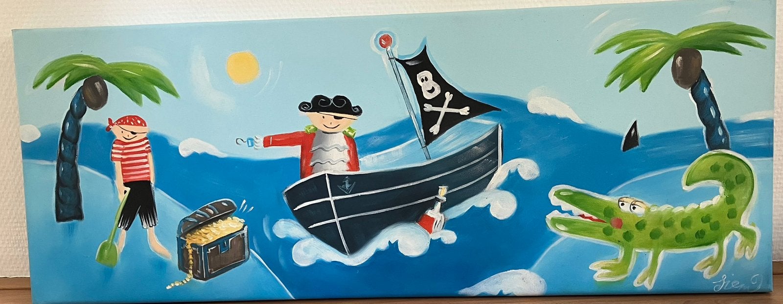 Te koop schilderij piraten, Ophalen, Figuren