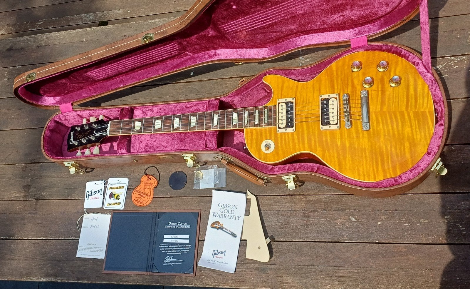 Gibson custom shop M2M 1958 les paul reissue, Ophalen, Zo goed als nieuw, Solid body, Gibson