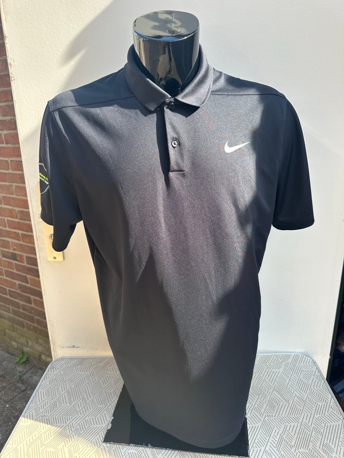 Nike Golf Dri-FIT Polo Shirt Zwart - Maat XL, Zwart, Maat 56/58 (XL), Ophalen of Verzenden, Zo goed als nieuw