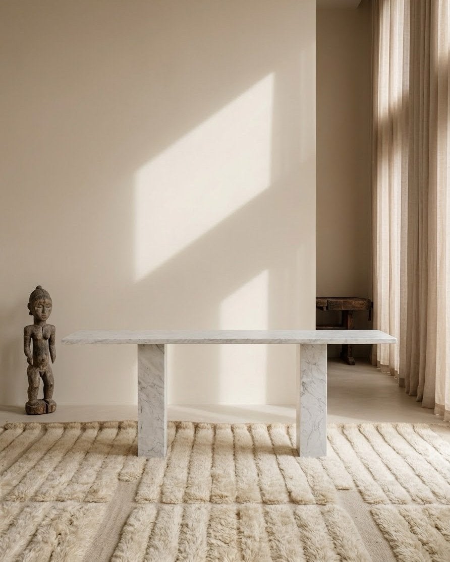 Vintage marmeren side table / console, Overige materialen, 150 tot 200 cm, Ophalen of Verzenden, Zo goed als nieuw